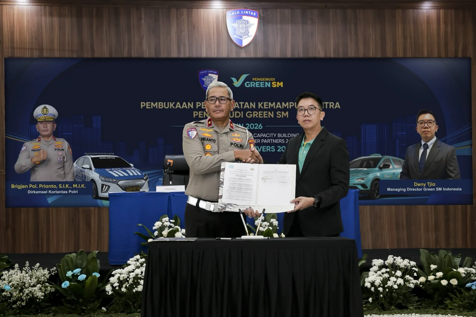 Upgrade Skill Demi Keselamatan: 152 Pengemudi Taksi Green SM Dapat Pelatihan Mengemudi Dari Korlantas Polri!